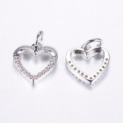Long-Lasting Plated Brass Micro Pave Cubic Zirconia Charms&nbsp;ZIRC-F069-39