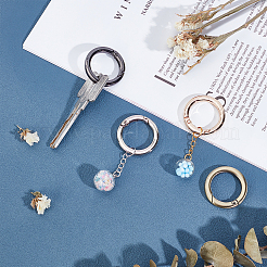 8Pcs 4 Color Alloy Spring Ring Clasps&nbsp;FIND-PH0002-45
