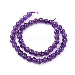 Natural Amethyst Beads Strands&nbsp;G-G099-4mm-2