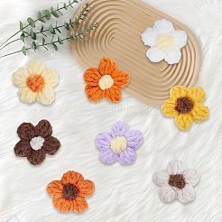 48Pcs 8 Colors Hand-woven Cotton Ornament Accessories&nbsp;DIY-CY0002-57B