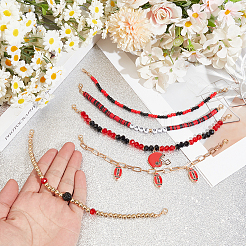 5Pcs 5 Styles Plastic Hat Chain&nbsp;DIY-WH0816-209B