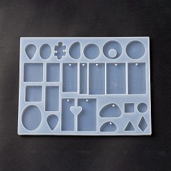 Pendant & Connector Charm & Cabochon Silicone Molds&nbsp;DIY-B046-01