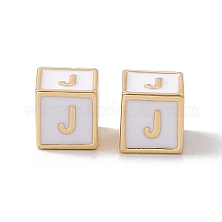 Rack Plating Brass Enamel Beads&nbsp;KK-B060-04G-04J
