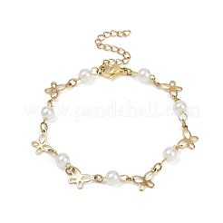304 Stainless Steel Butterfly Link Bracelets for Women&nbsp;BJEW-JB11622