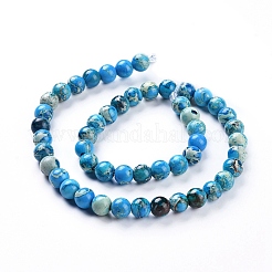 Natural Imperial Jasper Beads Strands&nbsp;G-G814-07-8mm-01