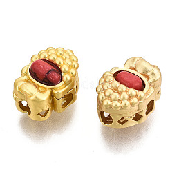 4-Hole Synthetic Turquoise Beads&nbsp;LS-KK-S310-36B