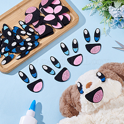 4Bags Eye & Mouth Wool Needle Felting Decoration&nbsp;DIY-PH0031-14A