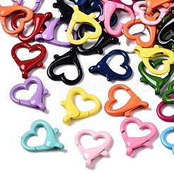 Spray Painted Eco-Friendly Alloy Lobster Claw Clasps&nbsp;X-PALLOY-T080-05-NR