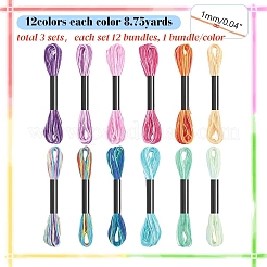 Segment Polyester Embroidery Floss&nbsp;OCOR-WH0120-71