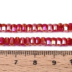 Electroplate Opaque Glass Beads Strands&nbsp;EGLA-N022-09A-C03