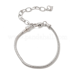 Brass Snake Chain Bracelets for Women&nbsp;BJEW-H639-08P