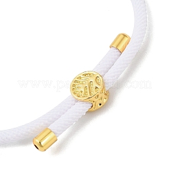 Wax Rope & Nylon & Leather Bracelets&nbsp;BJEW-XCP0002-08GP