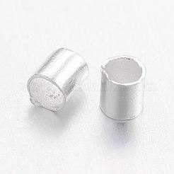 Brass Crimp Beads&nbsp;X-KK-L021-S