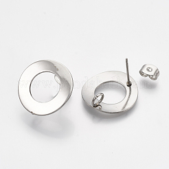 Non-Tarnish 304 Stainless Steel Stud Earring Findings&nbsp;STAS-Q231-07A