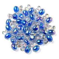 UV Plating Rainbow Iridescent Acrylic Beads&nbsp;PACR-E001-05A