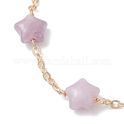 Natural Amethyst Beaded Link Bracelets&nbsp;BJEW-JB12851-02