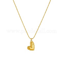 Valentine's Day 304 Stainless Steel Heart Pendant Dot Dash Chain Necklaces for Women&nbsp;WG5BB9A-01