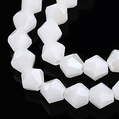 Imitation Jade Electroplate Glass Beads Strands&nbsp;LS-EGLA-A039-J6mm-A06