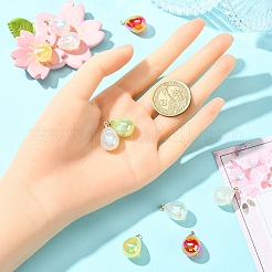 20Pcs 2 Styles Iron Spiral Bead Pendants&nbsp;FIND-YW0007-44