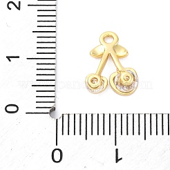 Brass Micro Pave Cubic Zirconia Charms&nbsp;KK-A240-02G
