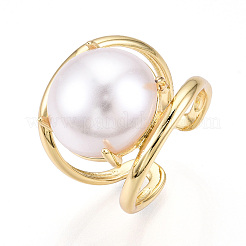 Brass Cuff Rings for Women&nbsp;KK-T074-01G