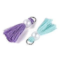 Polycotton(Polyester Cotton) Tassel Pendant Decorations&nbsp;FIND-T052-13