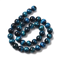 Natural Tiger Eye Beads Strands&nbsp;G-K203-87-10mm