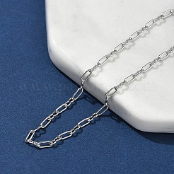 304 Stainless Steel Paperpclip Chains Bracelets for Women&nbsp;BJEW-U043-01P