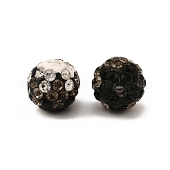Two-Tone Color Handmade Polymer Clay Disco Ball Beads&nbsp;X-RB-R041-07