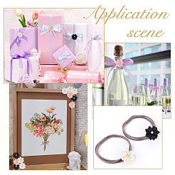 200Pcs 4 Colors Polyester Ornament Accessories&nbsp;DIY-HS0001-70