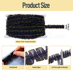 10M Double Layer Polyester Lace Ribbon&nbsp;OCOR-TA0004-14A