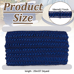 Polyester Lace Trim&nbsp;OCOR-WH0078-421C