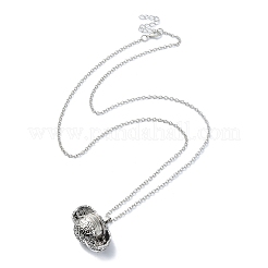 Alloy Pendant Necklaces&nbsp;NJEW-H031-01B-AS