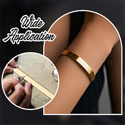 10Pcs Aluminum Bangle Blanks&nbsp;MAK-BBC0001-34