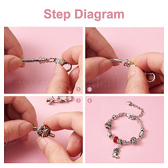 9Pcs 3 Style Brass European Style Bracelets Making&nbsp;AJEW-YS0001-01