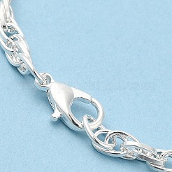 Alloy Flower & Glass Magnifying Pendant Necklace for Women&nbsp;MAGL-PW0001-01S