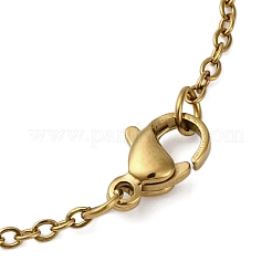 Glass & Handmade Polymer Clay & Glass Seed Beaded Flower Pendant 304 Stainless Steel Cable Chain Necklaces&nbsp;NJEW-MZ00119-06
