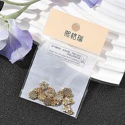 SHEGRACE Brass Micro Pave Clear Cubic Zirconia Pendants&nbsp;XGRQ2O274-452G