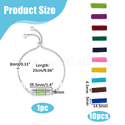 Stainless Steel Slider Bracelets&nbsp;BJEW-WH0023-33A