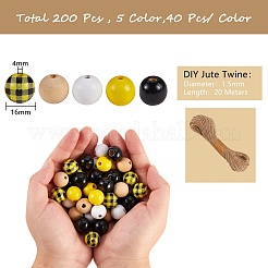 200Pcs Wooden Beads&nbsp;DIY-SZ0003-33A