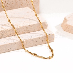 Stainless Steel Chain Satellite Chain Necklaces&nbsp;PW-WG9E049-02