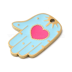 304 Stainless Steel Enamel Pendants&nbsp;STAS-Z179-15G