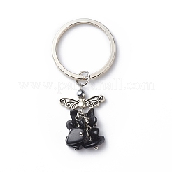 Natural Gemstone Angel Pendant Keychain&nbsp;KEYC-JKC00382