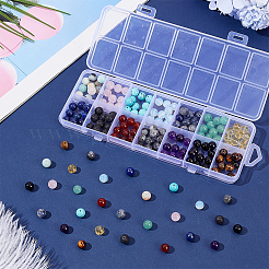 168Pcs 14 Styles Natural & Synthetic Mixed Gemstone Beads Sets&nbsp;G-AR0006-28