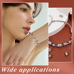 16Pcs 8 Styles 304 Stainless Steel Beads&nbsp;STAS-UN0060-60