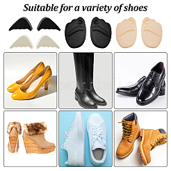 6 Pairs EVA Non-Slip Ball-of-Foot Cushions and 6 Pairs Rubber Adjustable Shoe Filler&nbsp;AJEW-HS0001-16
