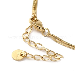 PVD Vacuum Plating 304 Stainless Steel Snake Chain Necklaces&nbsp;NJEW-C045-03A-G