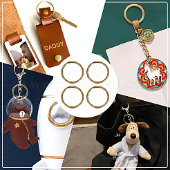 5 Bags Tibetan Style Iron Split Key Rings&nbsp;IFIN-WR0001-09