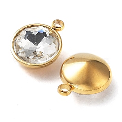 Golden 304 Stainless Steel Charms&nbsp;STAS-Q307-02G-01