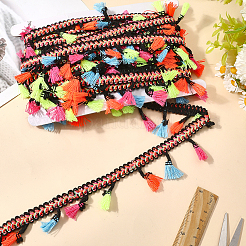 Polyester Centipede Braided Fringe Ribbon&nbsp;SRIB-CY0001-06B